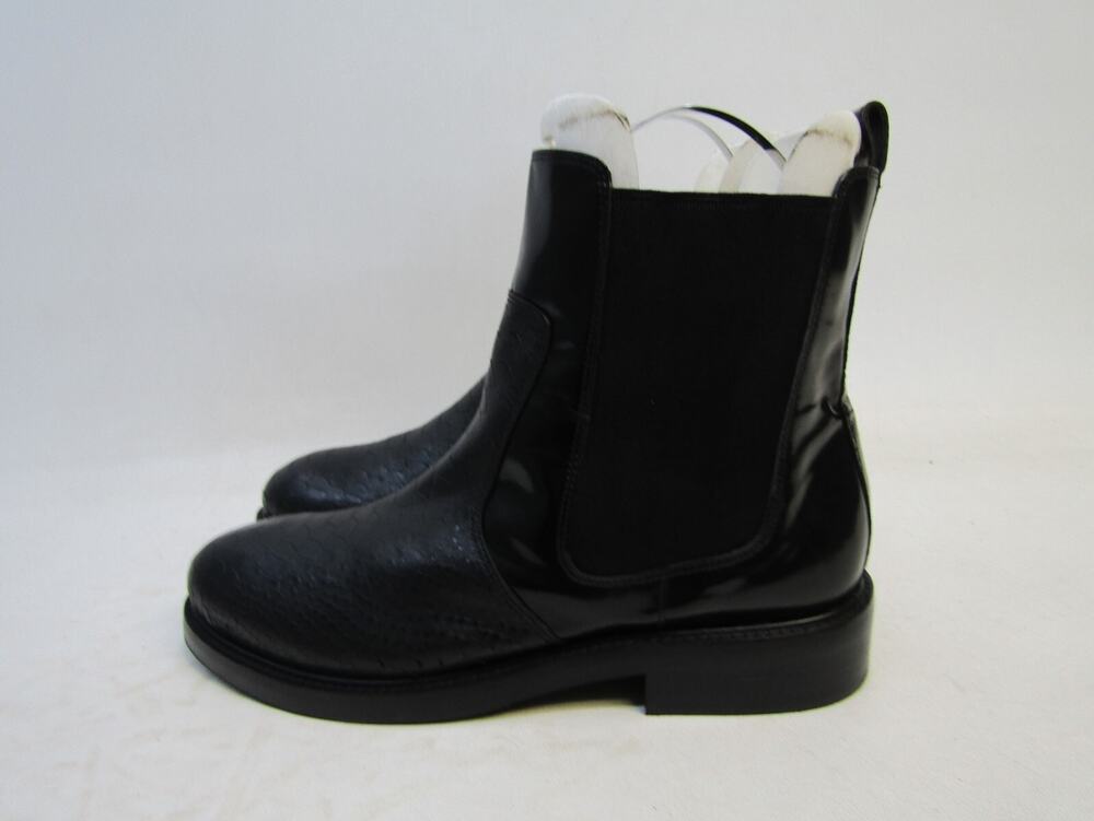 Jeffrey Campbell Womens Size 9.5 M Black Leather Zip Ankle Fashion Boots Bootie
